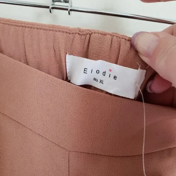 Elodie Flared Leg High Rise Side Zip Back Elastic Waist Dress Pants Size XL - Picture 6 of 8